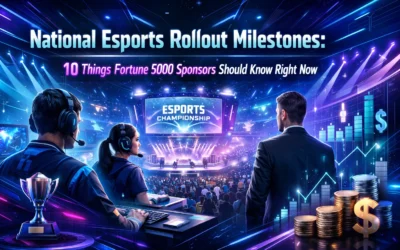National Esports Rollout Milestones: 10 Things Fortune 5000 Sponsors Should Know Right Now